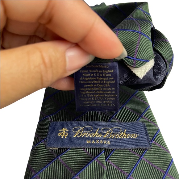 Vintage Brooks Brothers Mens Silk Necktie - Picture 4 of 6